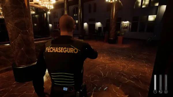 Пример визуального стиля и графики игры Supermarket Security Simulator
