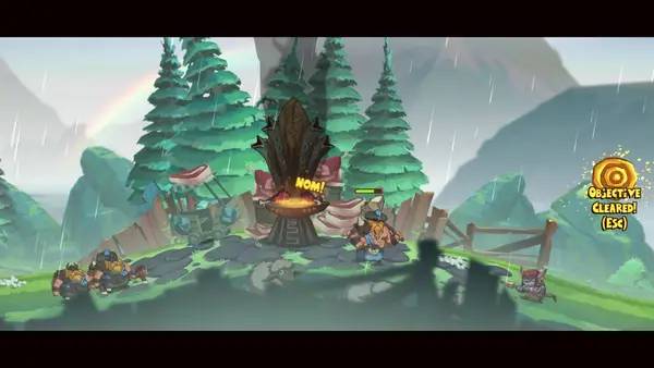 Пример визуального стиля и графики игры Swords and Soldiers 2 Shawarmageddon