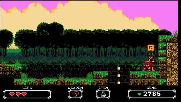 Пример визуального стиля и графики игры Sydney Hunter and the Curse of the Mayan