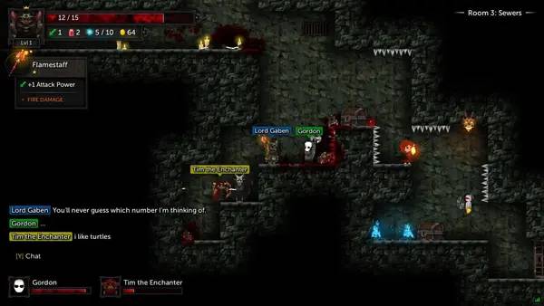 Пример визуального стиля и графики игры Tallowmere 2  Curse of the Kittens