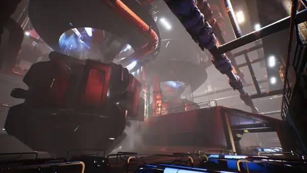 Пример визуального стиля и графики игры TARTARUS