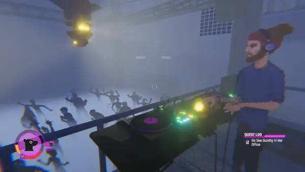 Пример визуального стиля и графики игры Techno Banter