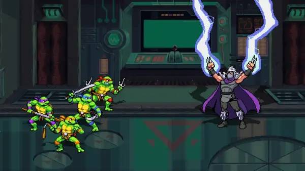 Пример визуального стиля и графики игры Teenage Mutant Ninja Turtles  Shredder's Revenge