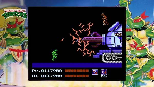 Пример визуального стиля и графики игры Teenage Mutant Ninja Turtles  The Cowabunga Collection