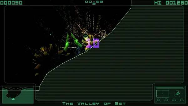 Пример визуального стиля и графики игры Terra Lander Remastered