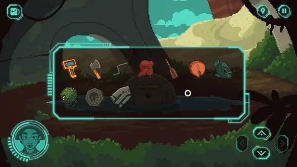 Пример визуального стиля и графики игры The Abandoned Planet