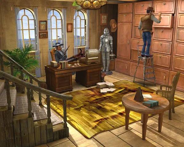 Пример визуального стиля и графики игры The Bad, the Ugly and the Sober