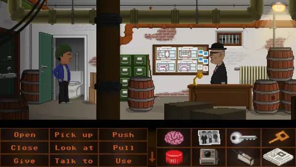 Пример визуального стиля и графики игры THE BRiLLiANT COUP