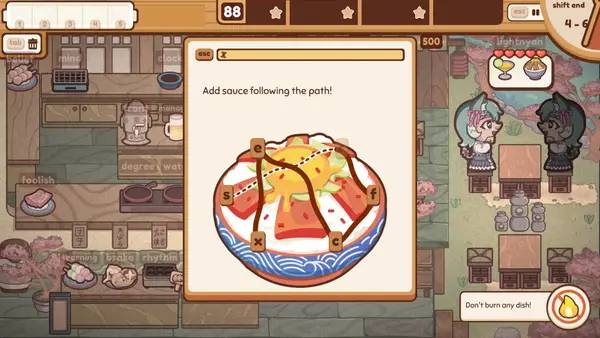 Пример визуального стиля и графики игры The Chef's Shift