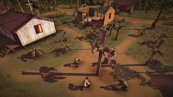 Пример визуального стиля и графики игры The Church in the Darkness