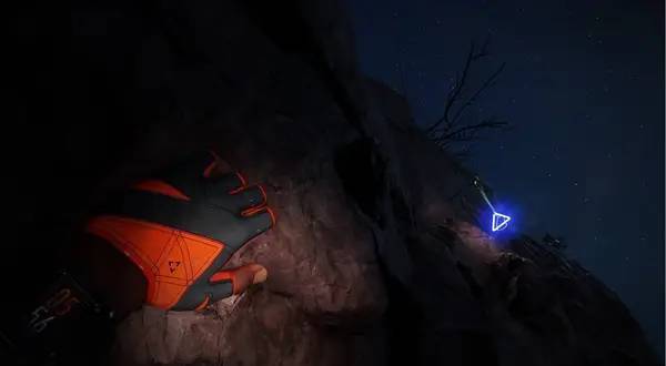 Пример визуального стиля и графики игры The Climb