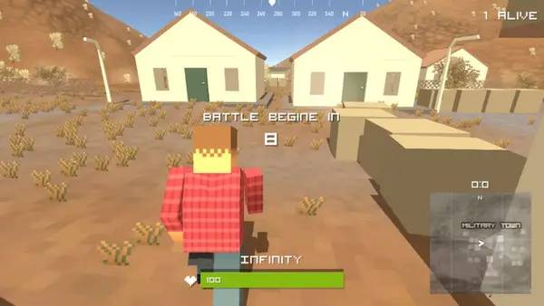 Пример визуального стиля и графики игры THE DUST  PIXEL SURVIVAL Z BATTLEGROUND