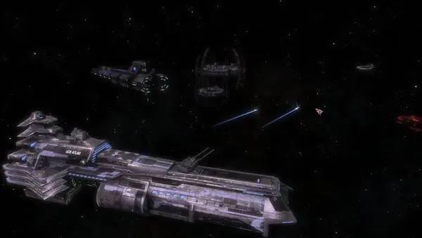 Пример визуального стиля и графики игры The Fleets of Sol