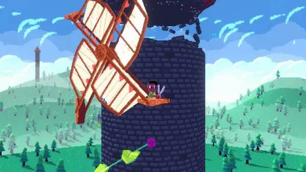 Пример визуального стиля и графики игры The Gardener and the Wild Vines