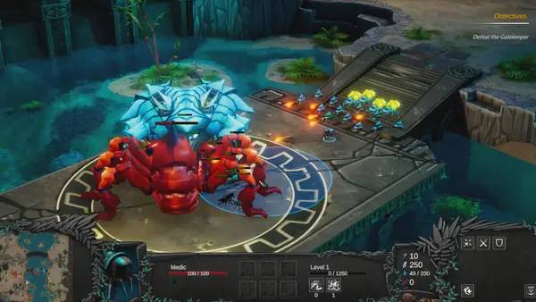 Пример визуального стиля и графики игры The Hive