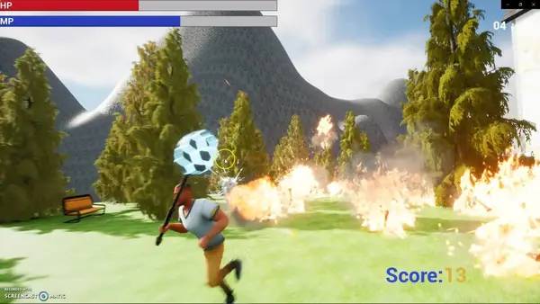 Пример визуального стиля и графики игры The Invasion