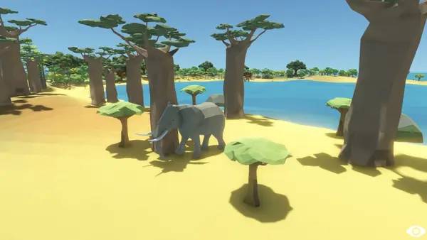 Пример визуального стиля и графики игры The Island Story