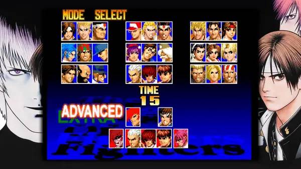 Пример визуального стиля и графики игры THE KING OF FIGHTERS '97 GLOBAL MATCH