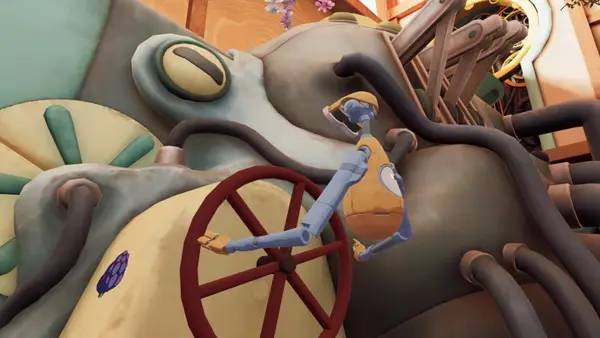 Пример визуального стиля и графики игры The Last Clockwinder