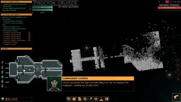 Пример визуального стиля и графики игры The Last Starship