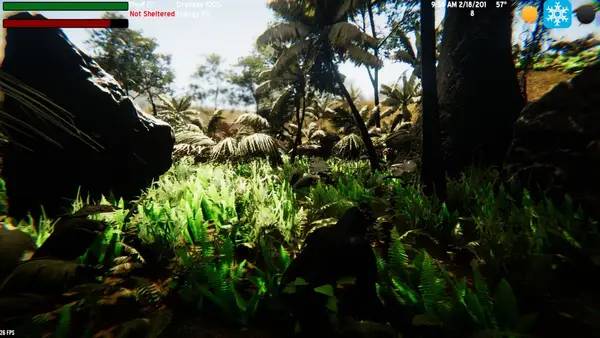 Пример визуального стиля и графики игры The Lonely Gorilla