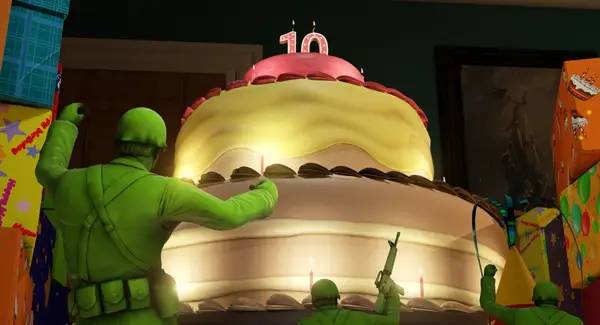 Пример визуального стиля и графики игры The Mean Greens - Plastic Warfare