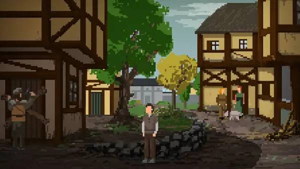 Пример визуального стиля и графики игры The Plague Doctor of Wippra