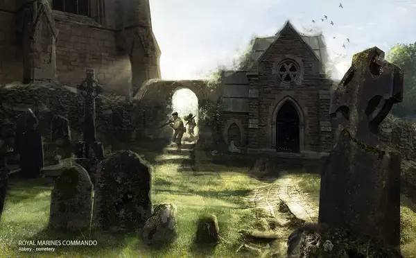 Пример визуального стиля и графики игры The Royal Marines Commando