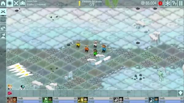 Пример визуального стиля и графики игры The Spatials