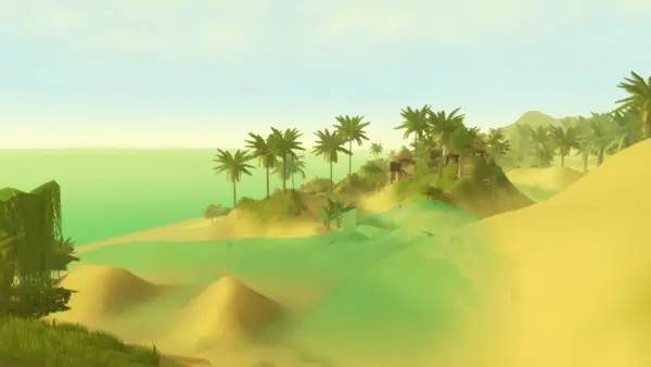 Пример визуального стиля и графики игры Tidal Tribe