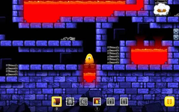 Пример визуального стиля и графики игры Toki Tori