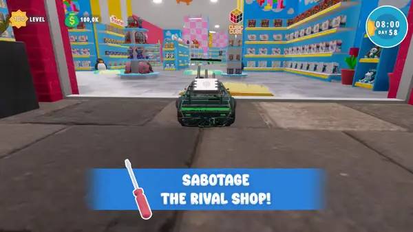 Пример визуального стиля и графики игры Toy Shop Simulator