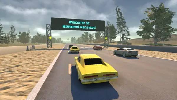 Пример визуального стиля и графики игры Traffic Chase