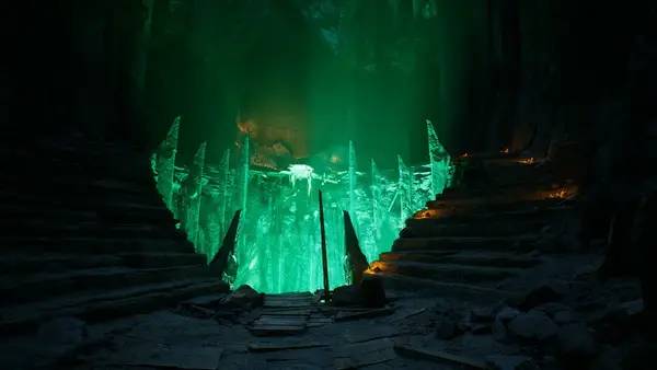 Пример визуального стиля и графики игры Tribute