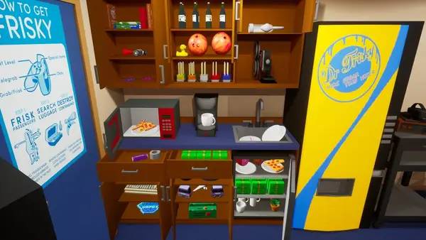 Пример визуального стиля и графики игры TSA Frisky