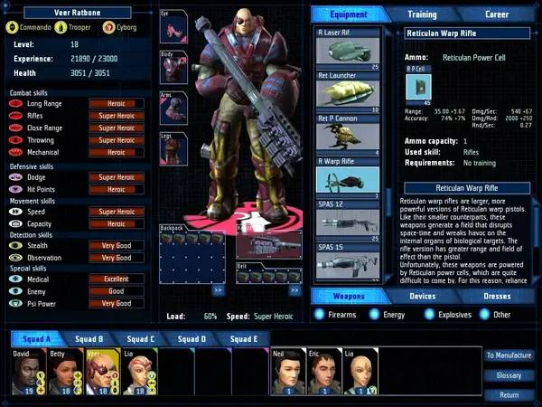 Пример визуального стиля и графики игры UFO Aftershock