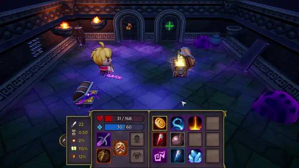 Пример визуального стиля и графики игры Underquest