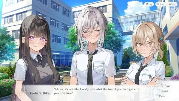 Пример визуального стиля и графики игры UsoNatsu ~The Summer Romance Bloomed From A Lie~