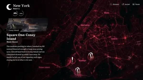 Пример визуального стиля и графики игры Vampire  The Masquerade - Reckoning of New York