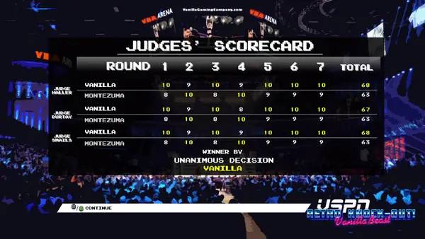 Пример визуального стиля и графики игры VanillaBeast Retro Knock-Out!