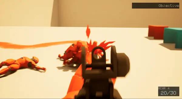 Пример визуального стиля и графики игры VCMS  Vigilante Combat and Movement System