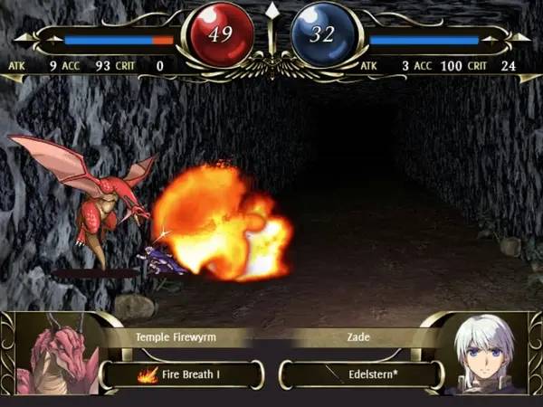 Пример визуального стиля и графики игры Vestaria Saga I  War of the Scions