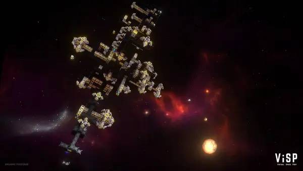 Пример визуального стиля и графики игры ViSP - Virtual Space Port