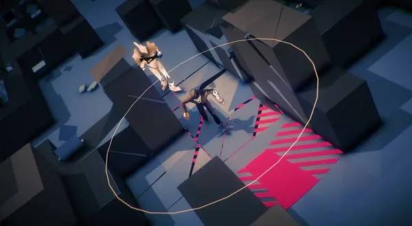 Пример визуального стиля и графики игры Volume