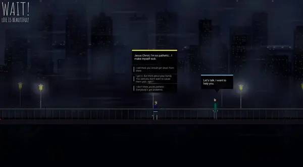 Пример визуального стиля и графики игры Wait! Life is beautiful!