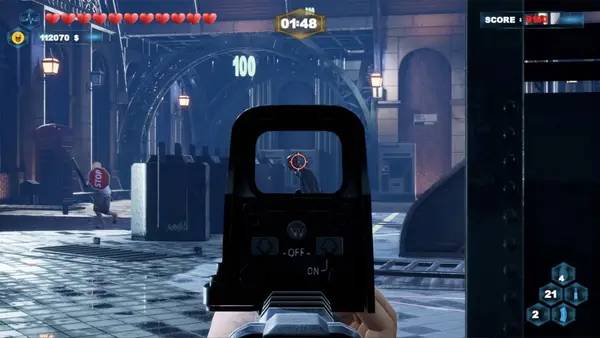 Пример визуального стиля и графики игры Waves of Death