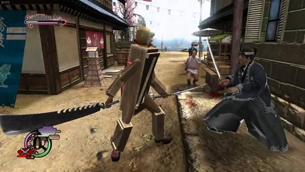 Пример визуального стиля и графики игры Way of the Samurai 4