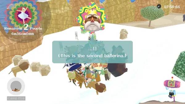 Пример визуального стиля и графики игры We Love Katamari REROLL+ Royal Reverie