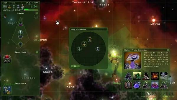Пример визуального стиля и графики игры Weird Worlds  Return to Infinite Space