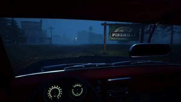 Пример визуального стиля и графики игры Welcome to PINEHILLS